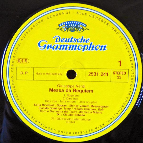 Deutsche Grammophon 2707 120 - Giuseppe Verdi, Claudio Abbado, K - Image 3