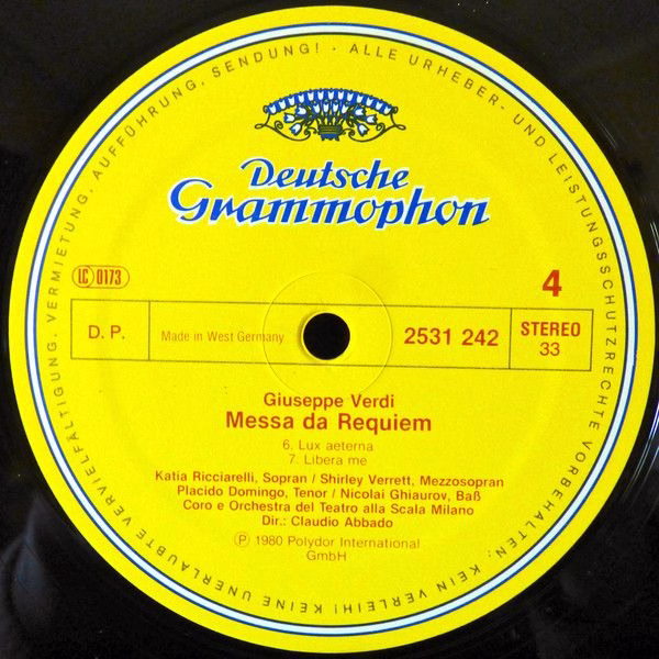 Deutsche Grammophon 2707 120 - Giuseppe Verdi, Claudio Abbado, K - Image 6