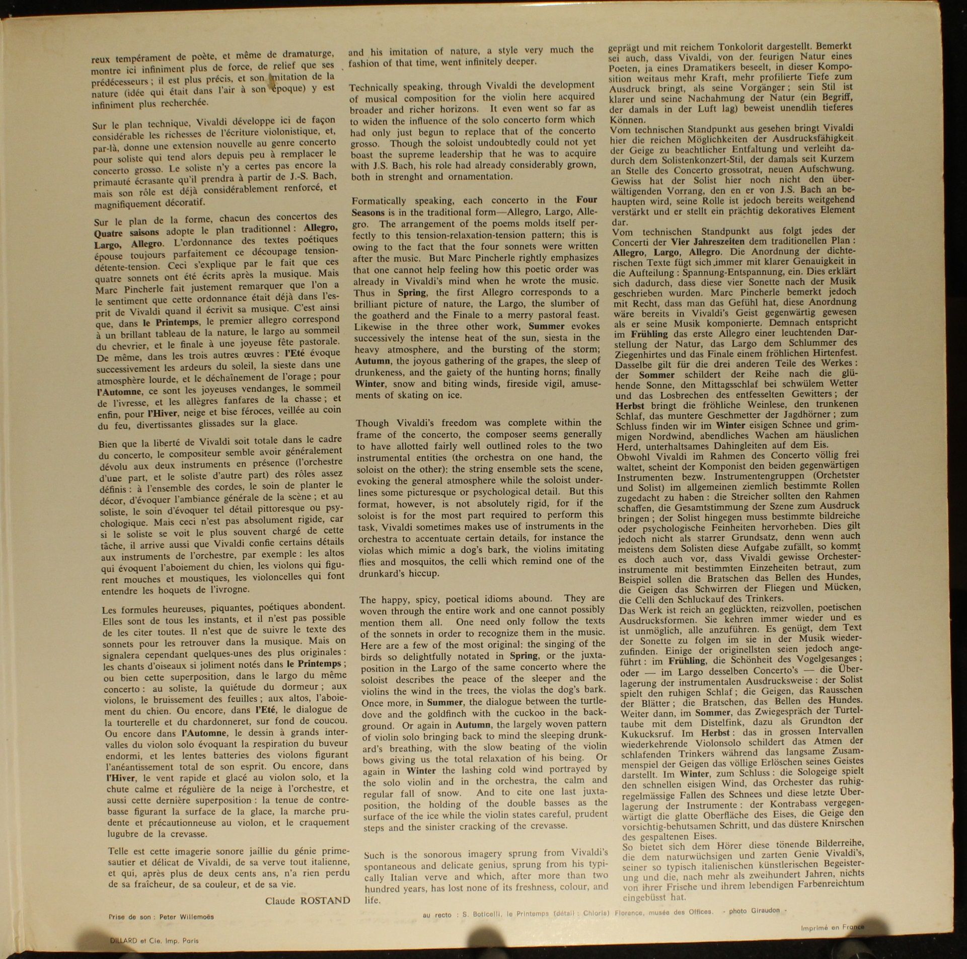 Erato STU 70058 - Antonio Vivaldi, Orchestre Pro Arte De Munich, - Image 4