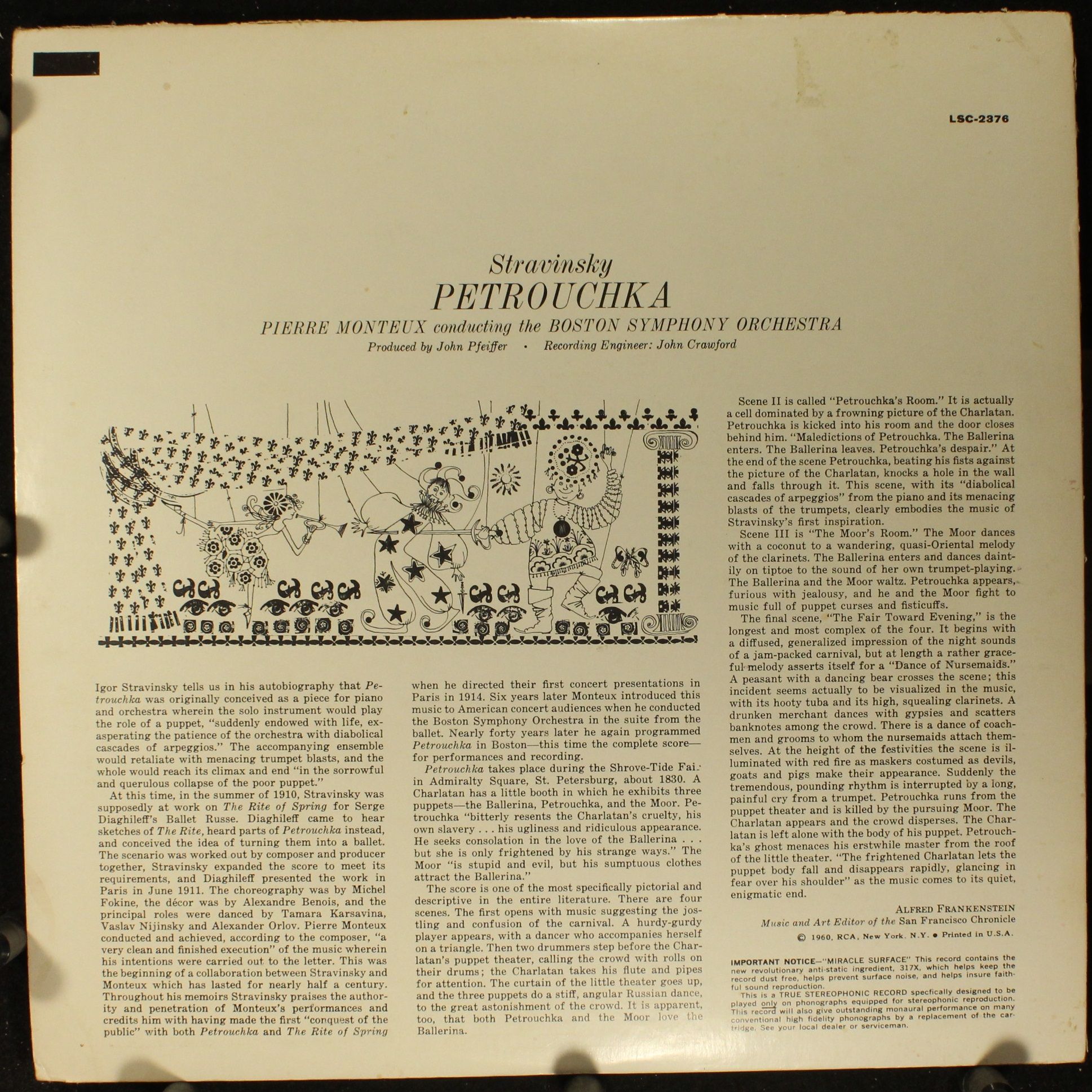 RCA Victor Red Seal LSC 2376 - Igor Stravinsky, Boston Symphony - Image 2