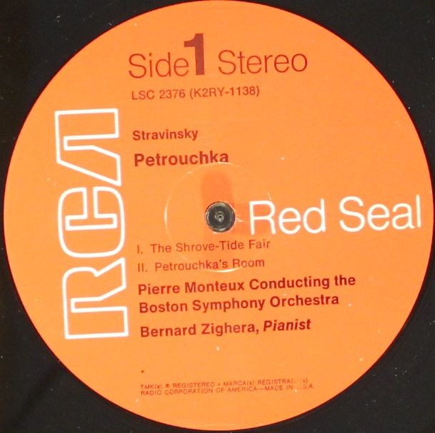 RCA Victor Red Seal LSC 2376 - Igor Stravinsky, Boston Symphony - Image 3