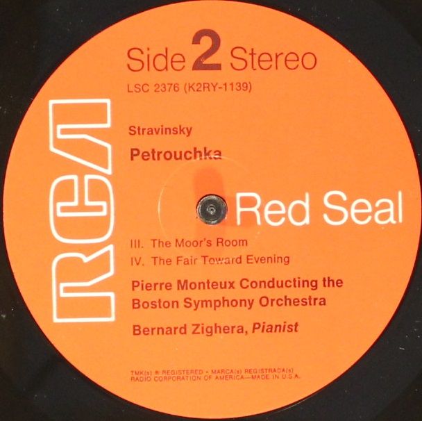 RCA Victor Red Seal LSC 2376 - Igor Stravinsky, Boston Symphony - Image 4