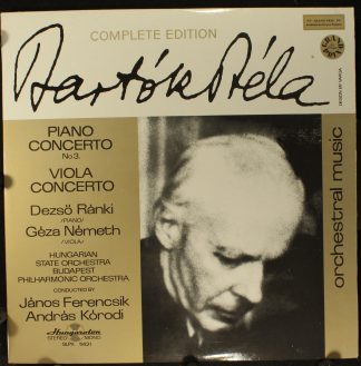 Hungaroton SLPX 11421 - Béla Bartók - Piano Concerto No 3. / Vio