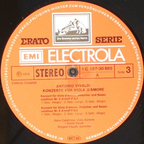 EMI Electrola 1 C 187-30 879/80 - Antonio Vivaldi, Nane Calabres - Image 7