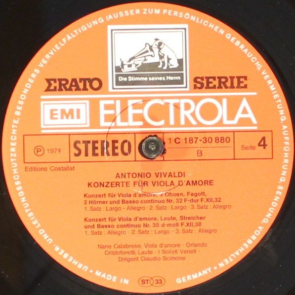 EMI Electrola 1 C 187-30 879/80 - Antonio Vivaldi, Nane Calabres - Image 8