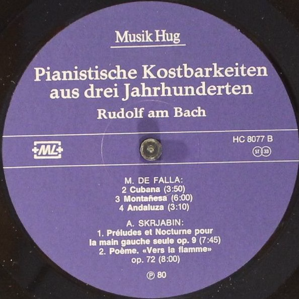 Musik Hug HC 8077 - Rudolf Am Bach - Pianistische Kostbarkeiten - Image 4