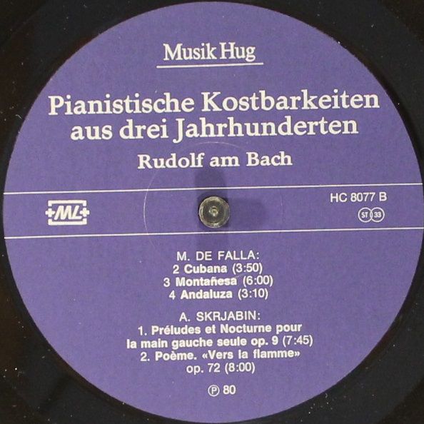 Musik Hug HC 8077 - Rudolf Am Bach - Pianistische Kostbarkeiten - Image 4