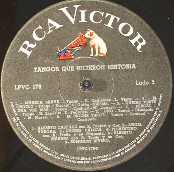RCA Victor LPVC-179 - Various - 12 Tangos Que Hicieron Historia - Image 3