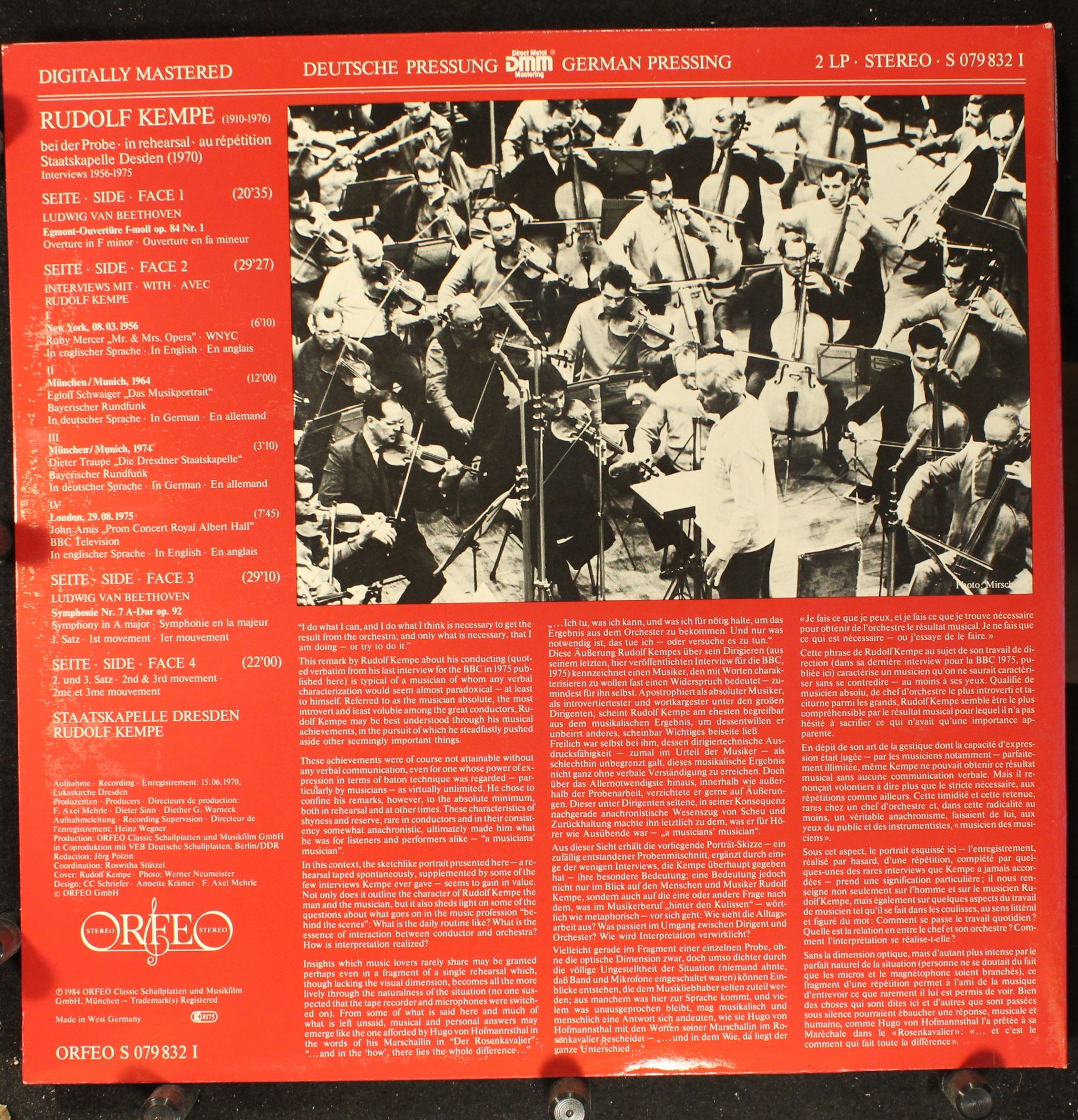Orfeo (2) S 079832 I - Ludwig van Beethoven, Rudolf Kempe, Staat - Image 2