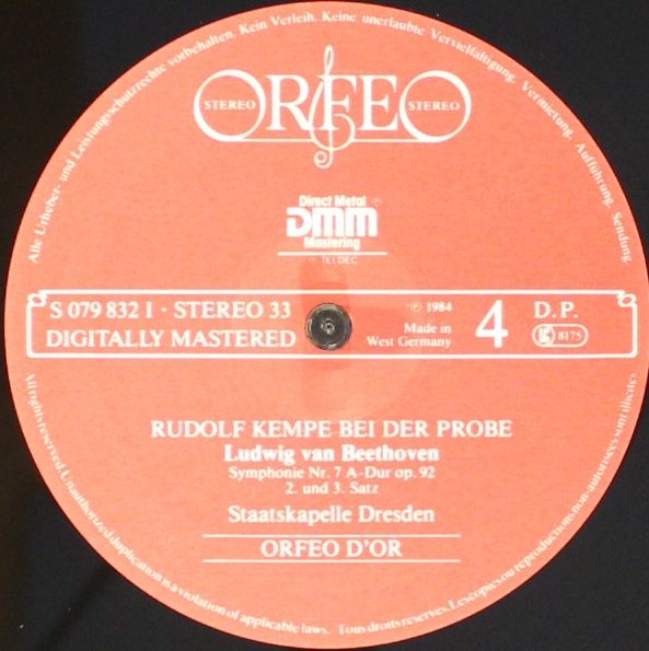 Orfeo (2) S 079832 I - Ludwig van Beethoven, Rudolf Kempe, Staat - Image 8