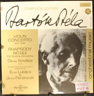 Hungaroton SLPX 11350 - Béla Bartók, Dénes Kovács, Budapest Symp