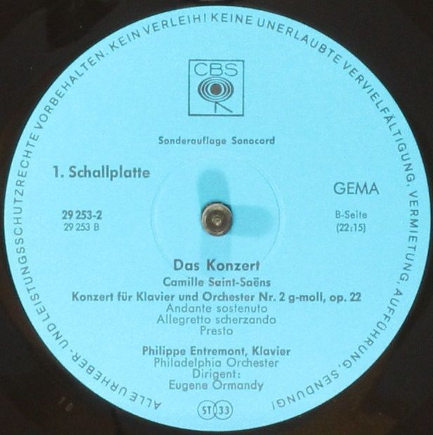 CBS 29 253-2 - Joaquín Rodrigo, Camille Saint-Saëns, Robert Schu - Image 5