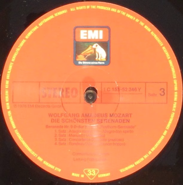 His Master's Voice 1C 153-52 345/47 Y - Wolfgang Amadeus Mozart, - Image 8