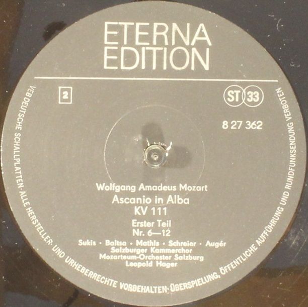 Eterna 8 27 362-364 - Wolfgang Amadeus Mozart - Ascanio In Alba - Image 9