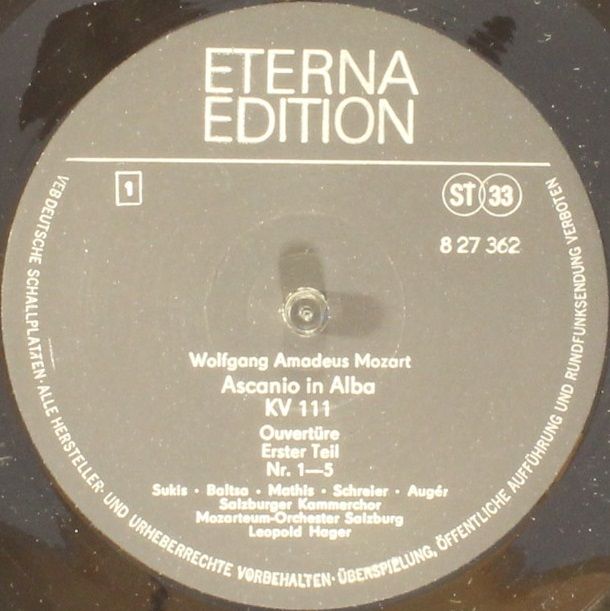 Eterna 8 27 362-364 - Wolfgang Amadeus Mozart - Ascanio In Alba - Image 4