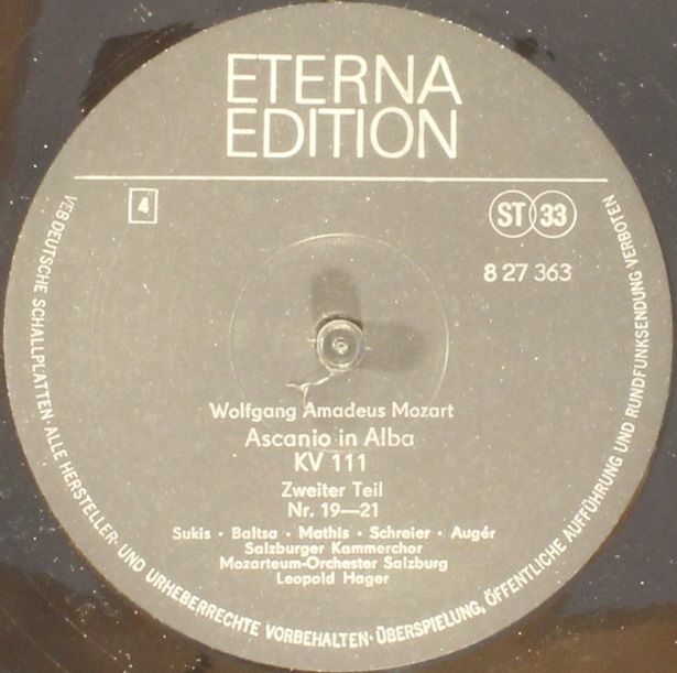 Eterna 8 27 362-364 - Wolfgang Amadeus Mozart - Ascanio In Alba - Image 5