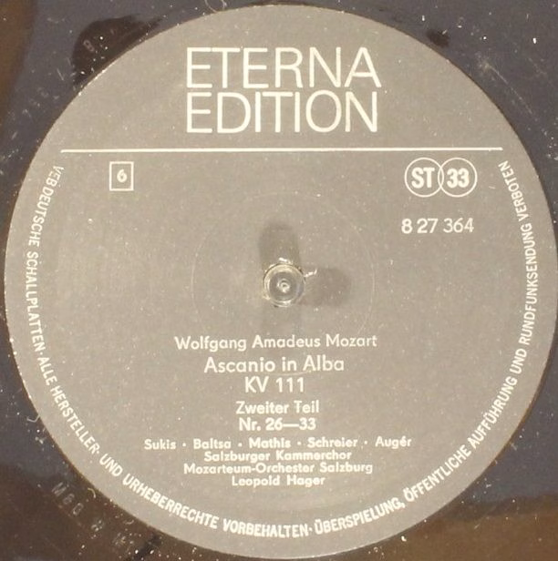 Eterna 8 27 362-364 - Wolfgang Amadeus Mozart - Ascanio In Alba - Image 7