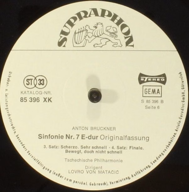 Supraphon 85 397 XK - Anton Bruckner, The Czech Philharmonic Orc - Image 5