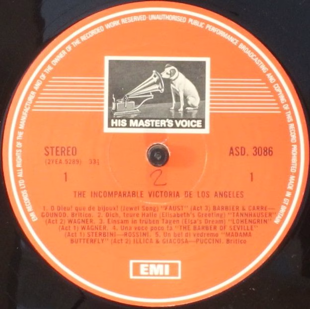 His Master's Voice SLS 5012 - Victoria De Los Angeles - The Inco - Image 8