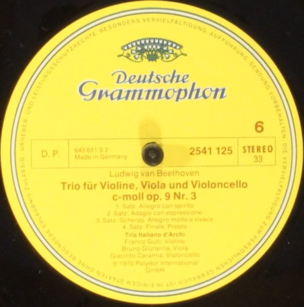 Deutsche Grammophon 2733 004 - Ludwig Van Beethoven, Trio Italia - Image 7