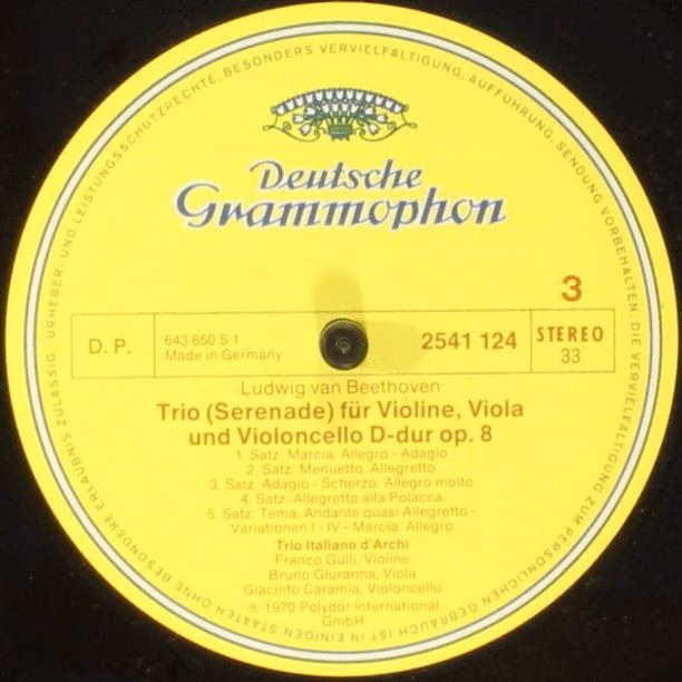 Deutsche Grammophon 2733 004 - Ludwig Van Beethoven, Trio Italia - Image 11