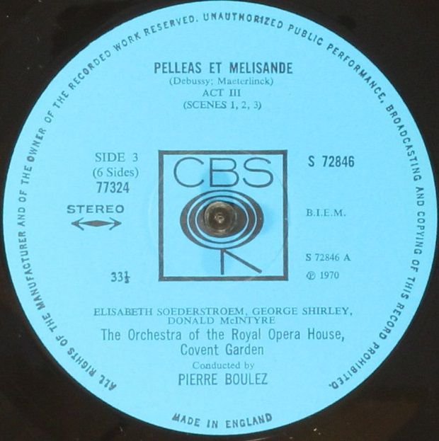 CBS 77324 - Claude Debussy, Pierre Boulez, George Shirley, Elisa - Image 6