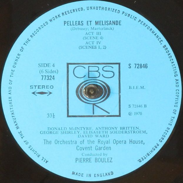 CBS 77324 - Claude Debussy, Pierre Boulez, George Shirley, Elisa - Image 7