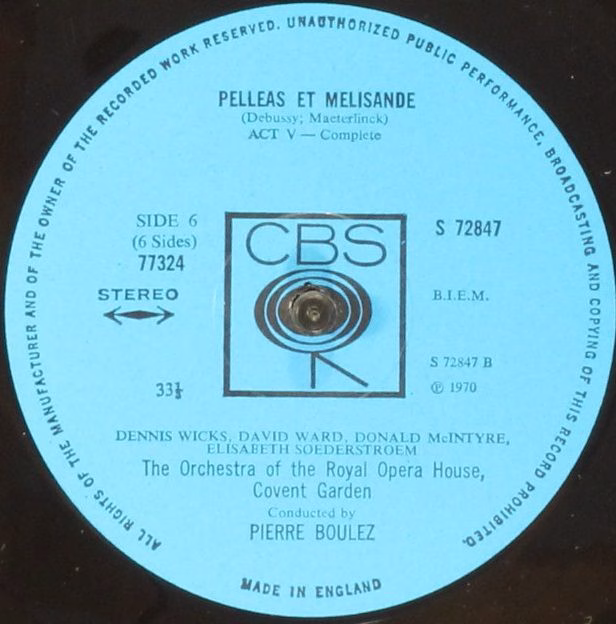 CBS 77324 - Claude Debussy, Pierre Boulez, George Shirley, Elisa - Image 8