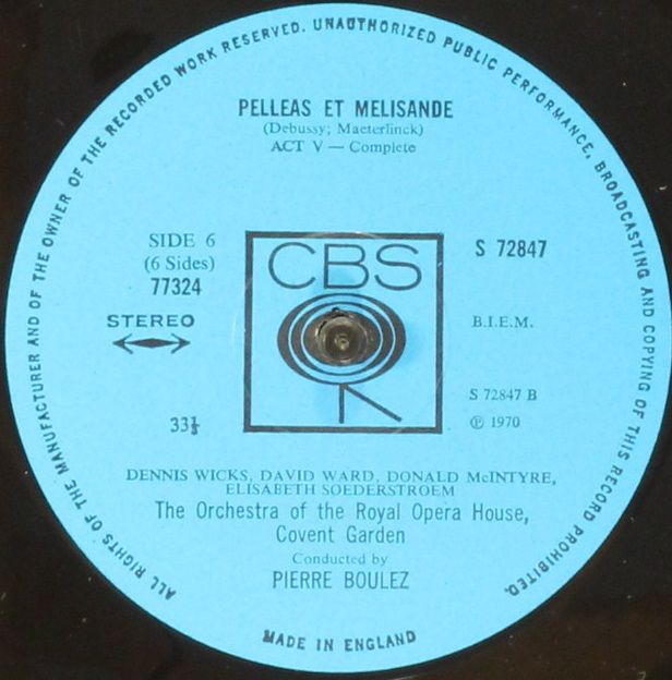 CBS 77324 - Claude Debussy, Pierre Boulez, George Shirley, Elisa - Image 8