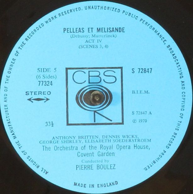 CBS 77324 - Claude Debussy, Pierre Boulez, George Shirley, Elisa - Image 9