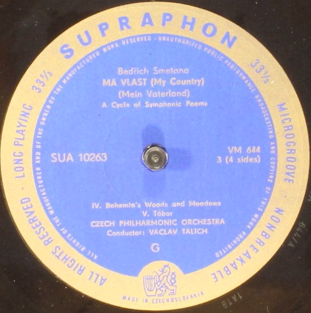 Supraphon SUA 10262/263 - Bedřich Smetana - Má Vlast - My Countr - Image 4