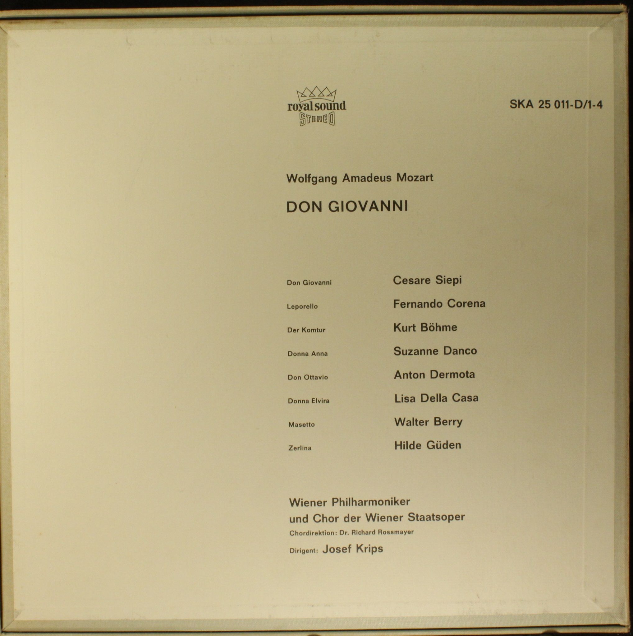 DECCA SKA 25 011-D/1-4 - Wolfgang Amadeus Mozart, Lisa Della Cas - Image 2