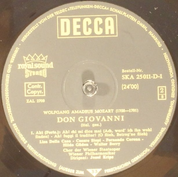 DECCA SKA 25 011-D/1-4 - Wolfgang Amadeus Mozart, Lisa Della Cas - Image 5