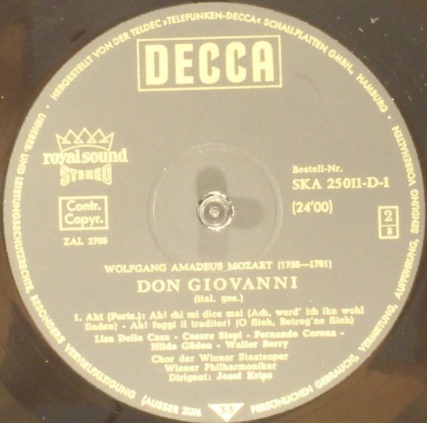 DECCA SKA 25 011-D/1-4 - Wolfgang Amadeus Mozart, Lisa Della Cas - Image 5