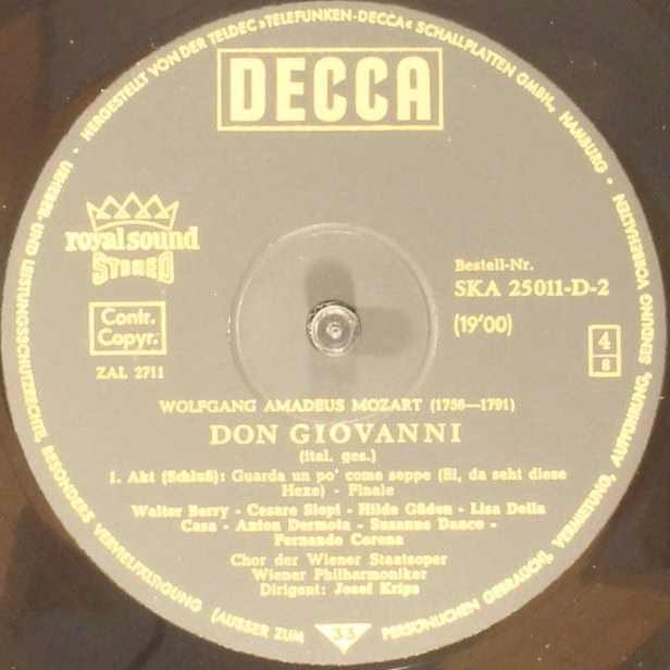 DECCA SKA 25 011-D/1-4 - Wolfgang Amadeus Mozart, Lisa Della Cas - Image 7