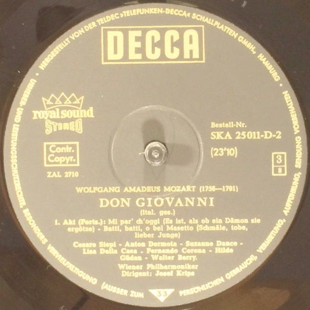 DECCA SKA 25 011-D/1-4 - Wolfgang Amadeus Mozart, Lisa Della Cas - Image 8