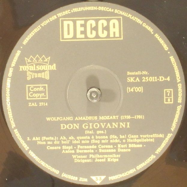 DECCA SKA 25 011-D/1-4 - Wolfgang Amadeus Mozart, Lisa Della Cas - Image 12