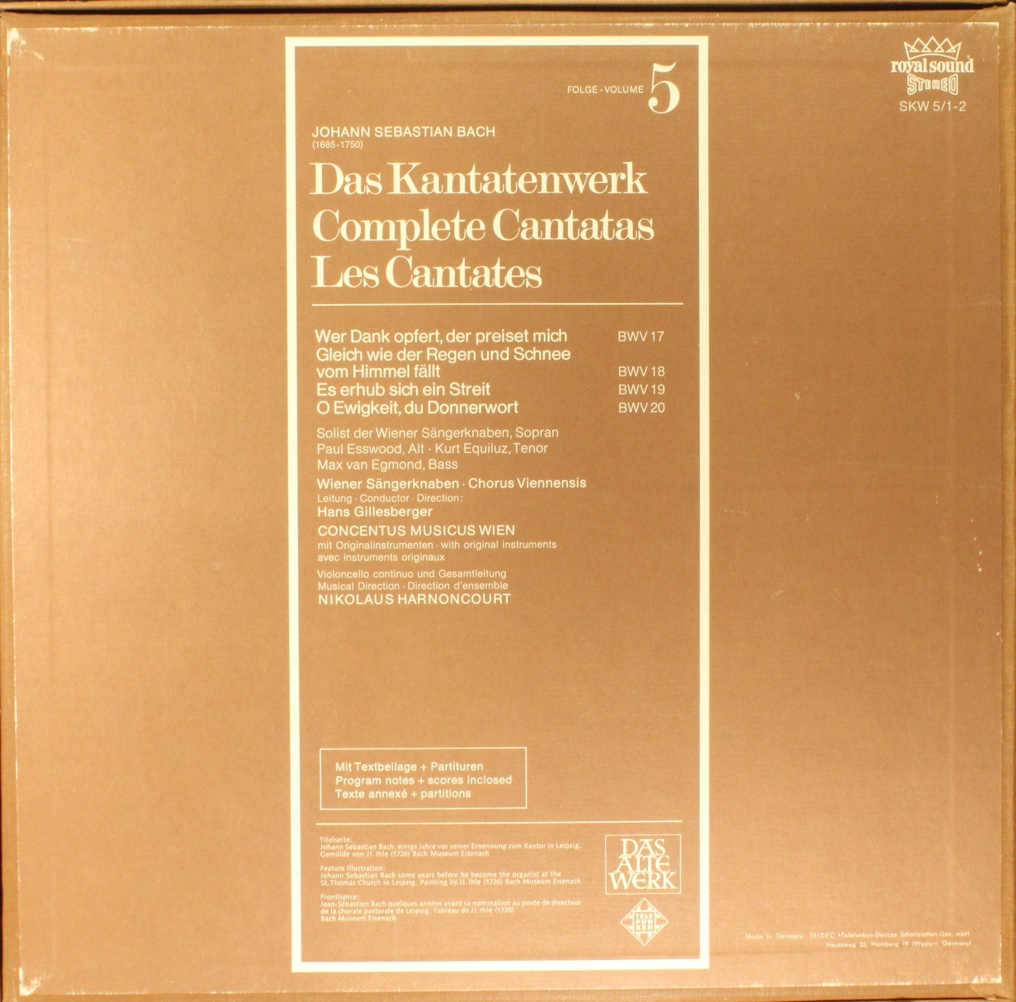 Telefunken SKW 5/1-2 - Johann Sebastian Bach - Das Kantatenwerk - Image 2