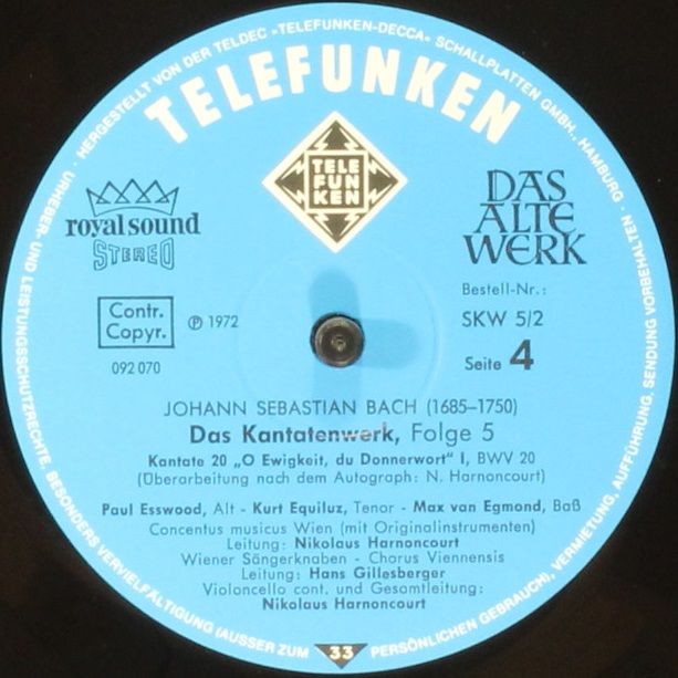 Telefunken SKW 5/1-2 - Johann Sebastian Bach - Das Kantatenwerk - Image 9