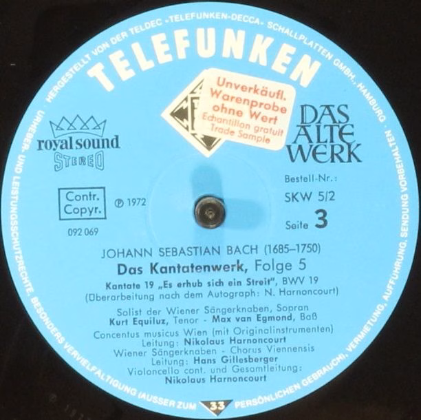 Telefunken SKW 5/1-2 - Johann Sebastian Bach - Das Kantatenwerk - Image 10