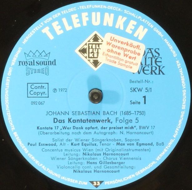 Telefunken SKW 5/1-2 - Johann Sebastian Bach - Das Kantatenwerk - Image 12