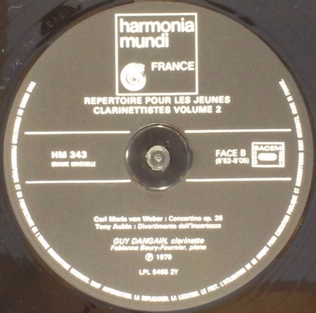 harmonia mundi France HM 343 - Guy Dangain, Fabienne Boury - Rép - Image 5
