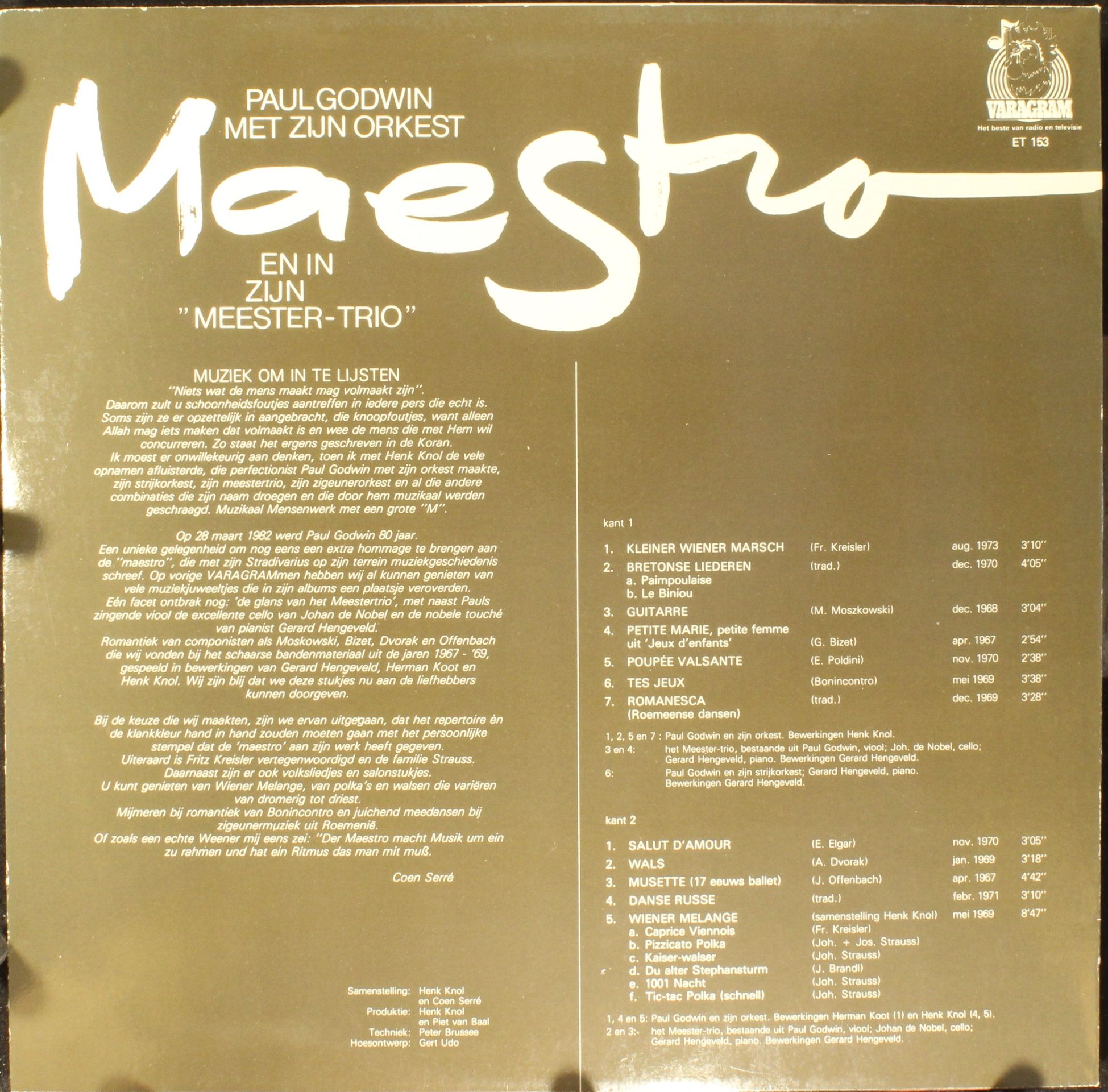 VARAgram ET 153 - Paul Godwin (2), Paul Godwins Orkester, Paul G - Image 2