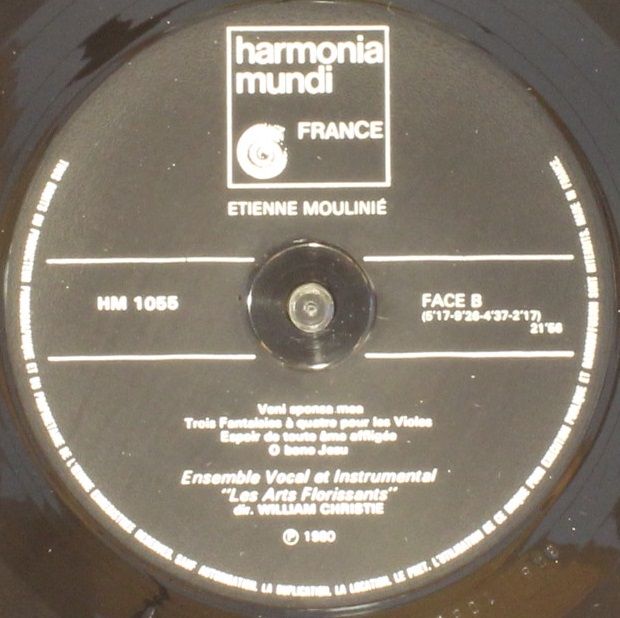 harmonia mundi France HM 1055 - Étienne Moulinié, Les Arts Flori - Image 6