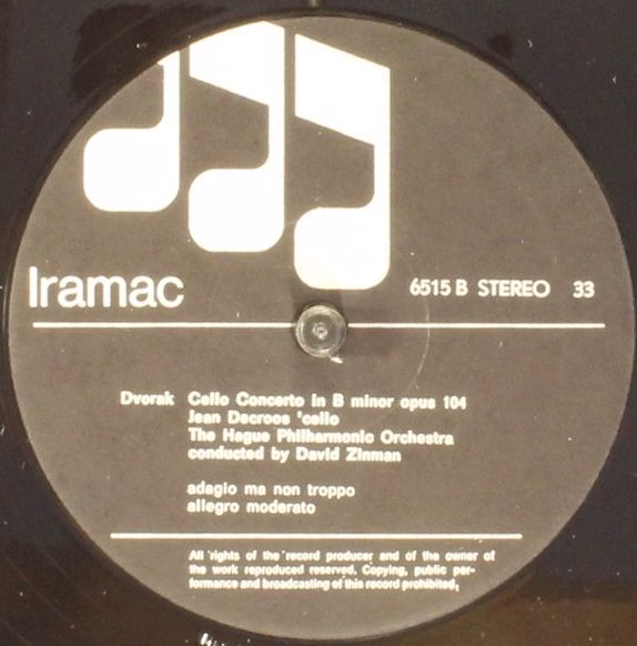 Iramac 6515 - Antonín Dvořák, Jean Decroos, David Zinman, The Ha - Image 7