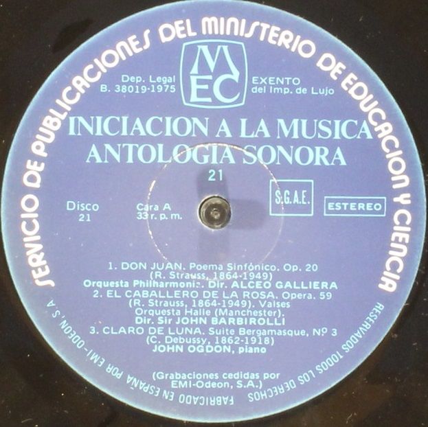 MEC Disco 21 - Various - Iniciación A La Música / Antología Sono - Image 4