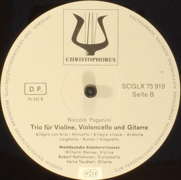 Christophorus SCGLX 75919 - Niccolò Paganini, Westdeutsche Kamme - Image 4