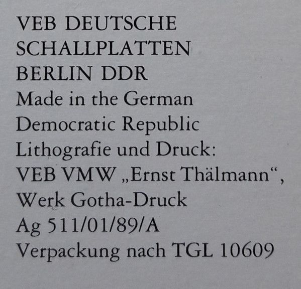 Eterna 7 29 229 - Ludwig Güttler, Virtuosi Saxoniae - Virtuose K - Image 5