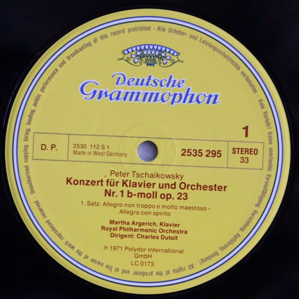 Deutsche Grammophon 2535 295 - Pyotr Ilyich Tchaikovsky, Martha - Image 3
