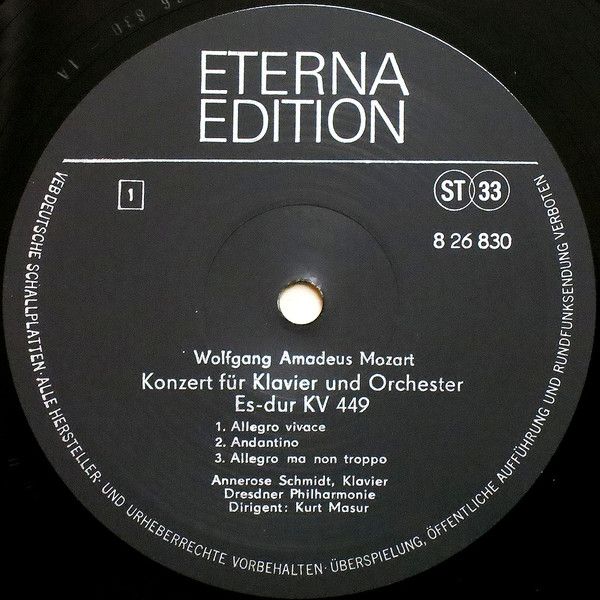 Eterna 8 26 830 - Wolfgang Amadeus Mozart, Annerose Schmidt, Dre - Image 3